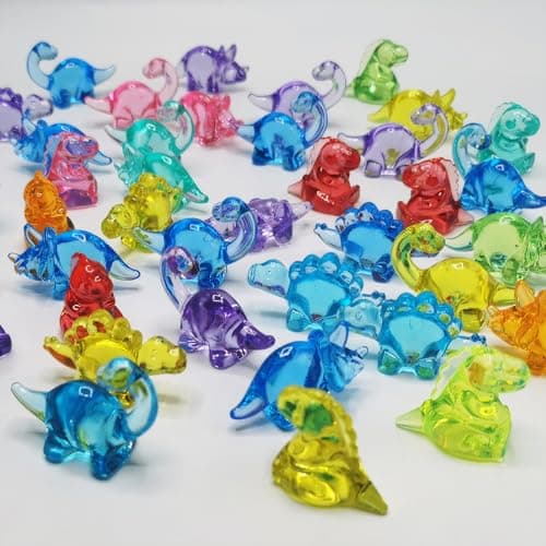 340 Pcs Mini Dinosaur Figures Mini Resin Animals to Hide Bulk Plastic Dinosaur Party Favors Miniature FigurinesSmall Classroom Prizes