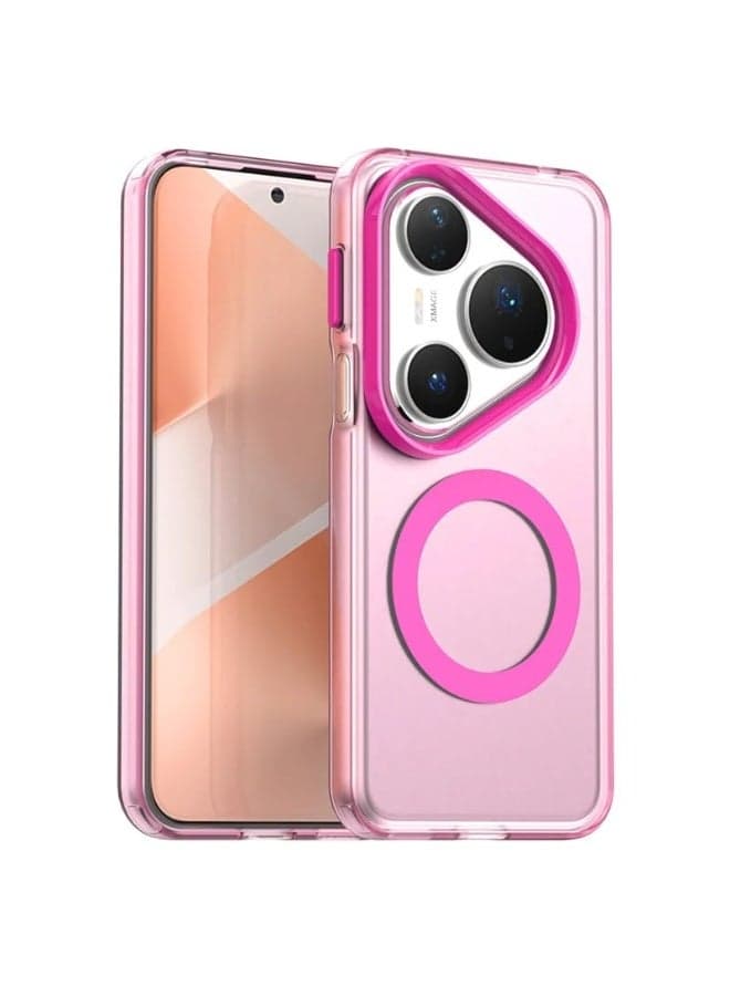 Clear Case for Huawei Pura 80 Pro with MagSafe Compatibility Shockproof Military-Grade Protection Yellowing Resistant Magnetic Classic Hybrid Design