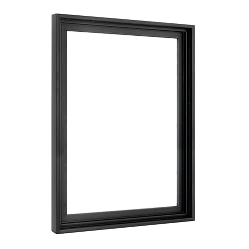 MCS Canvas Float Frames 12x16 Canvas Black Frame, Vertical & Horizontal Wall Hanging Large for Canvas Paintings (1-Pack)