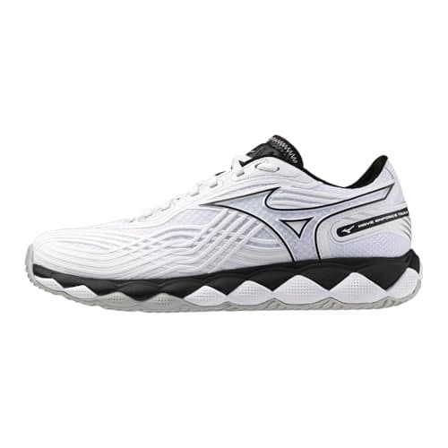 Mizuno Wave Enforce Tour 2 AC Men's Tennis Shoe, All Court Shoe, White-Black, US Mens 11.5
