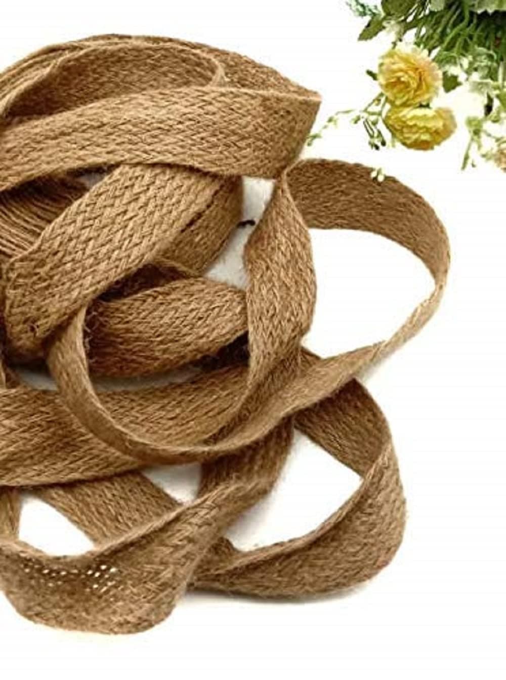 BSPS Natural 20 Meters 13mm Jute Twine Rope Twine Rustic String Cord Rope DIY Burlap String Rope Rope No R109