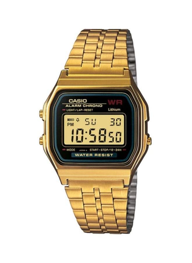Unisex Women's Stainless Steel Digital Watch A-159WGEA-1D - 33.2 mm