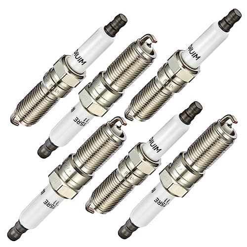 BDFHYK Set of 6 Iridium Spark Plug Compatible with Chevrolet Chevy Trailblazer EXT,Compatible with GMC Envoy,9-7x,Ascender,Rainier,Bravada,Vue 4.2L L6 Replacement for 41-103 ILTR5B11 3474 7437