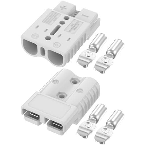 furwishlisting Anderson Connector 175A 600V Battery Quick ConnectDisconnect for 104 AWG Cables Anderson Plug for Winch Trailer RV Forklift Gray 2 PCS