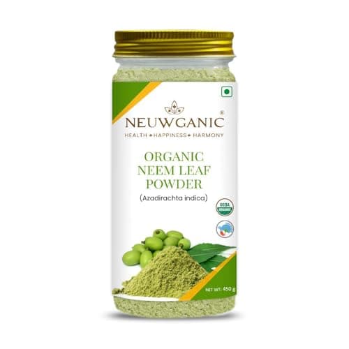 Neuwganic - Organic Neem Leaf Powder - Neem Powder for Face Pack, Eating, Hair & Skin Care - 450 Gm - Pack of 1