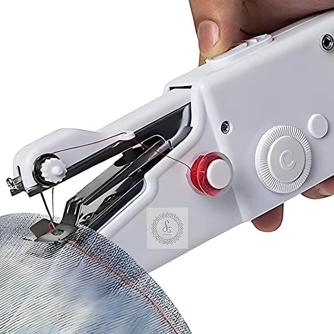 Exppix Sewing Machine Handy Stitch Electric Mini Portable Cordless Stitching Handheld Manual Portable White For Home Tailoring Hand Machine