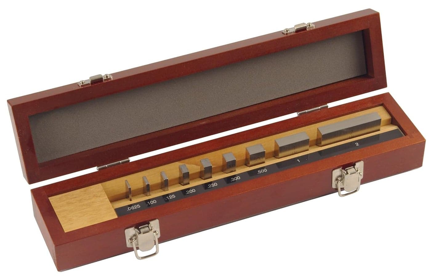 Mitutoyo51693526 Steel Rectangular Micrometer Inspection Gage Block Set ASME Grade AS1 00625 20 Length 9 Blocks