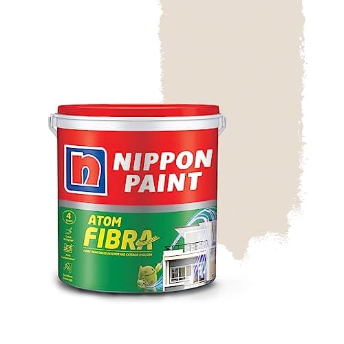 Nippon Paint Atom Fibra 2 In 1 Interior & Exterior Emulsion 1 L Neutrals (Whitechoc)