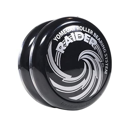 Yomega Raider Professional Responsive Ball Bearing Yoyo Great for Kids Beginners and for Advanced String YoYo Tricks and Looping Play Extra 2 Strings 3 Month Warranty PurpleBlack Cap