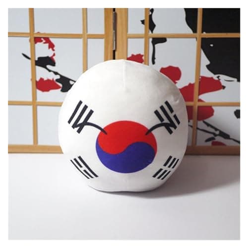 GANGKJDS Polandball Countryballs Plush Doll Ukraine Spain Hungary Portugal Romania Greece Austria Mexico Poland Ball Pendant 20cm Color Mexico Size 20CM