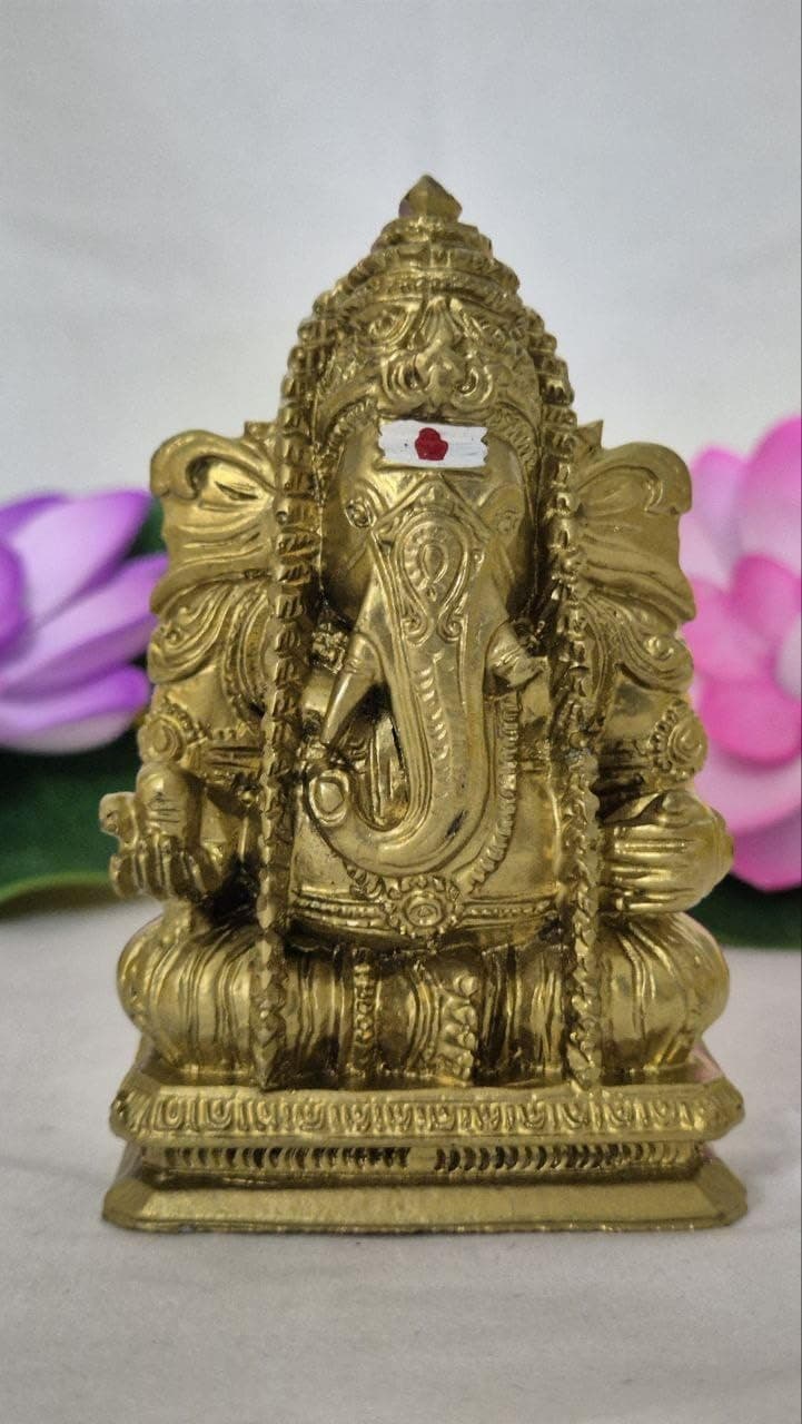HEENA HOME DECOR PILLAYARPATTI VINAYAGAR/KARPAGA VINAYAGAR/SRI Ganesha/GANPATI/PILLAYAR 9 cm