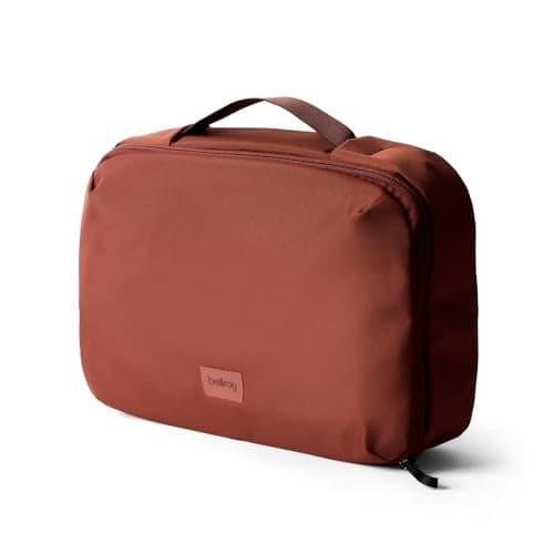 Bellroy Hanging Toiletry Kit Plus 8 Liter Travel Hanging Toiletry Bag Clay