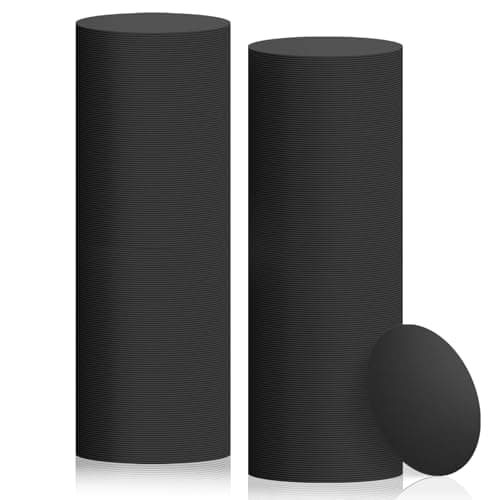 Disposable Paper Bar Coasters 400 Pcs Black 4 Inch Coasters for Drinks ,Absorbent & Non Slip for Bars, Restaurants, Family Gathering DIY Crafts Arts Wedding Use (Black)
