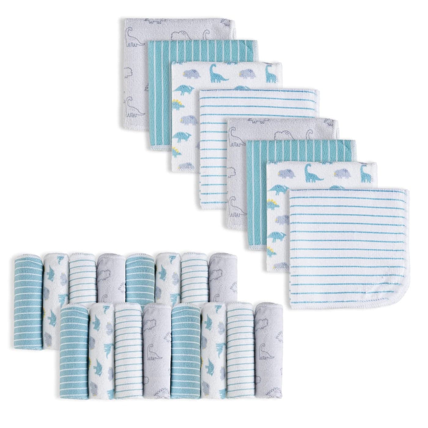 Softan Baby Washcloths 24Pack Baby Wash Cloths Extra Soft Ultra Absorbent Baby Towels and Washcloths Face Towel Unisex for Boys Girls Face Body Washclothes Gentle on Sensitive Skin 9x 9