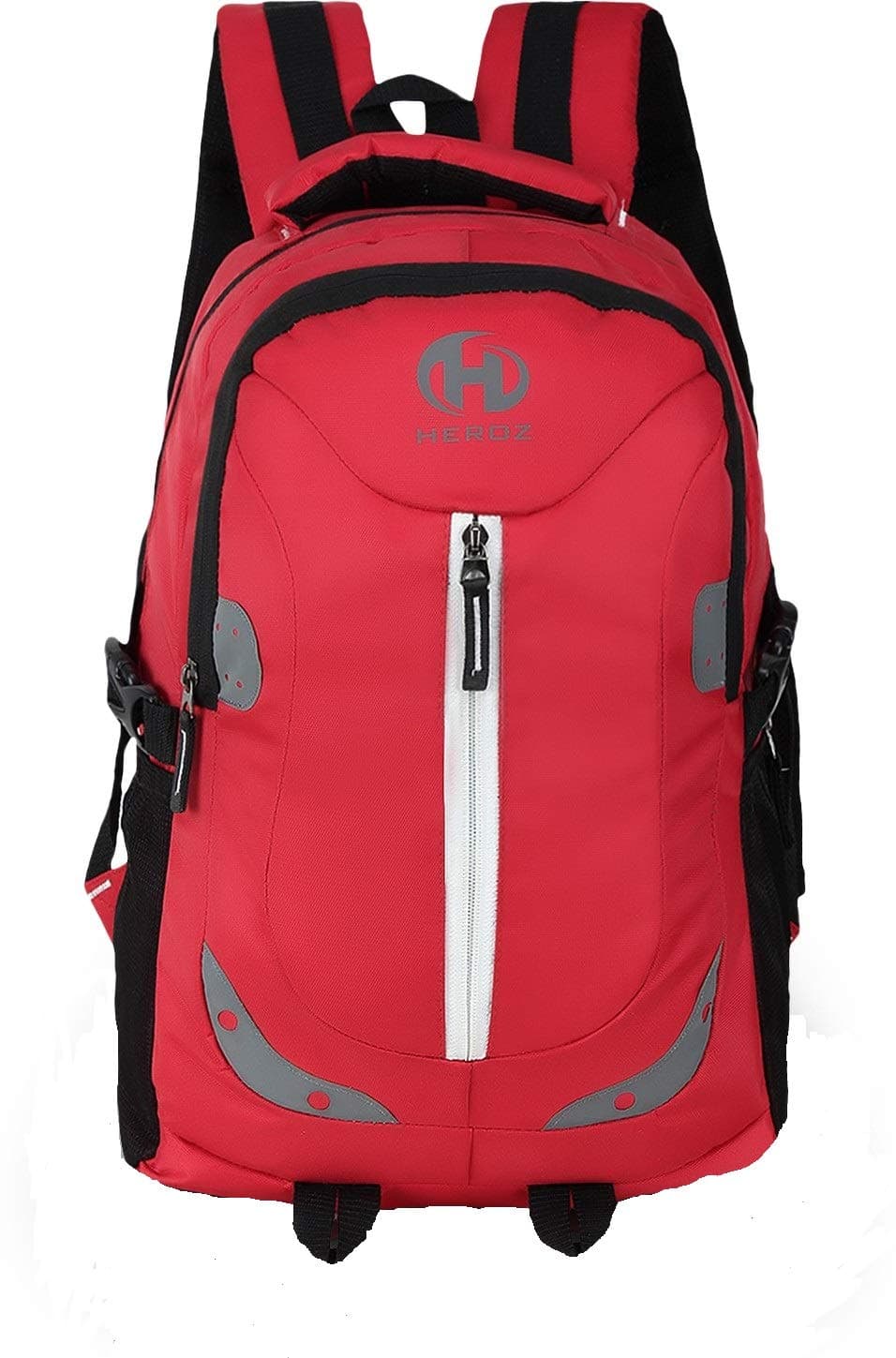 HEROZ Harbour Unisex Nylon 28 L Travel Laptop Backpack Water Resistant Slim Durable Fits Up to 15.6 Inch Laptop Notebook (153-ALL) (Red)