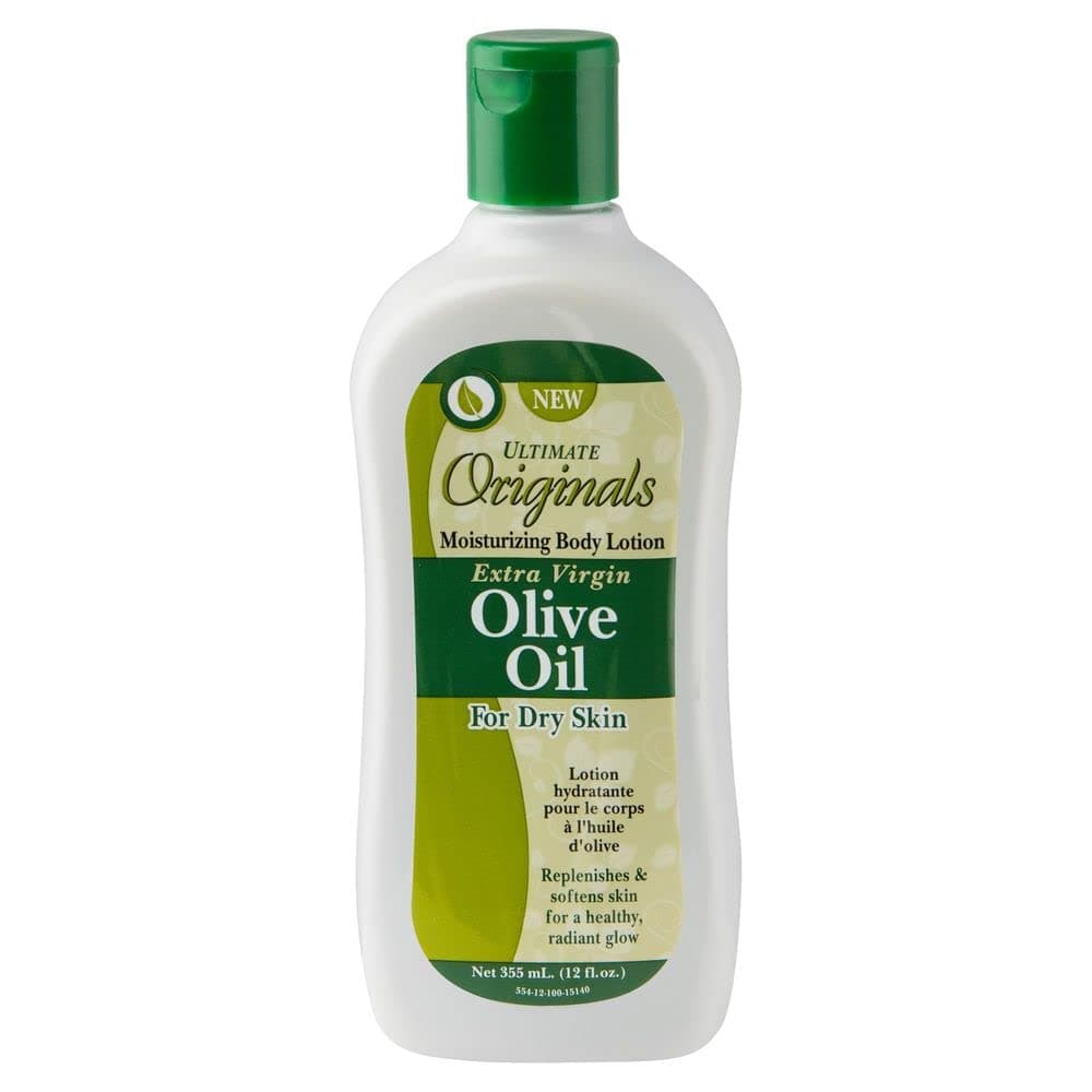 Originals by Africa's Best Extra Virgin Olive Oil Moisturizing Body Lotion, Formulated To Penetrate, Moisturize, Replenish, and Rejuvenate Dry Skin, 12oz Bottle