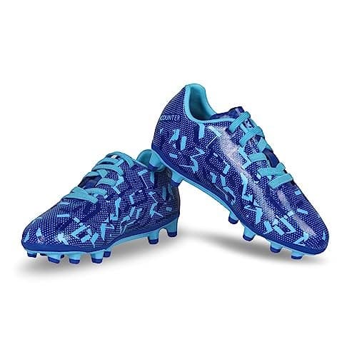 Nivia Encounter 10.0 Football Studs for Kids/Football Stud Shoe for Kids/Lightweight Shoe for Kids -Royal Blue (Size12)