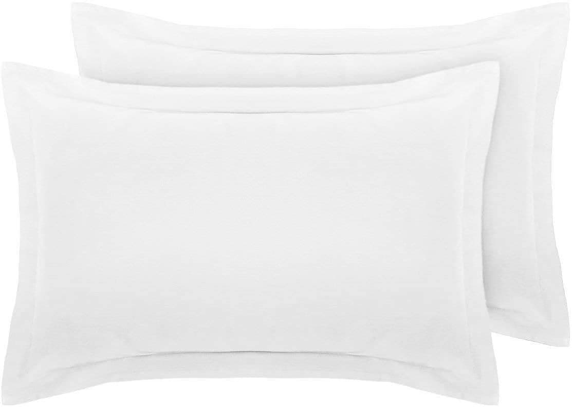 White Pillow cases 2 Pack 100 Egyptian Cotton Pillow Covers 800 Thread Count Sateen Super Soft Hotel Quality Pillowcases 2 Oxford Pillow Cases White