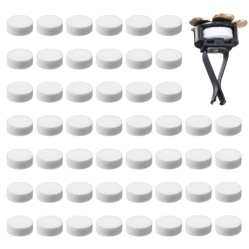 Gjinxi 100 Pcs Car Air Freshener Refill Felt Pads 16 mm Unscented Essential Oil Perfumes Refill Pads Car Air Vent Clip Replacement Pads for Home Car Use