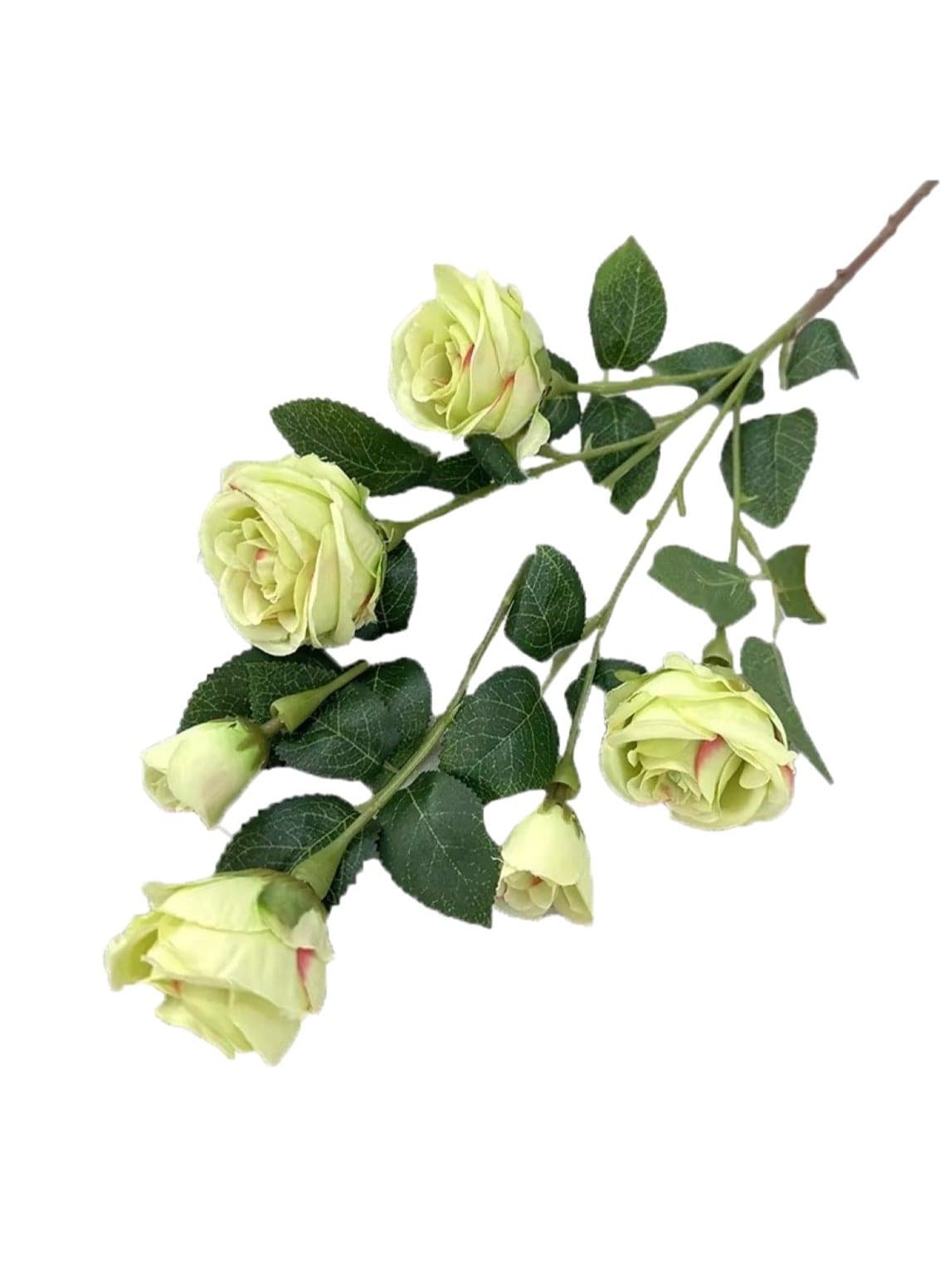 Pack Of 2 Artificial Roses for Home Decoration Green