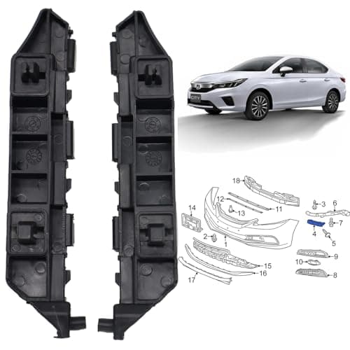 Pair Left Right Front Bumper Brackets for Honda Civic 20122015Bumper Cover Spacer Driver and Passenger Side Pair Front Coupe Sedan for LEFT 71198TR0A01 RIGHT 71193TR0A01 HO1043112 HO1042112