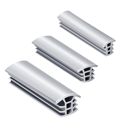 Trial Pack Flexible EPDM Rubber Strip 1/2", 3/4" and 1" (100mm/3.94" Each) for Concrete Crack Repair and Replacement - Weather and Aging Resistant Expansion Joint Filler for Driveways and Sidewalks