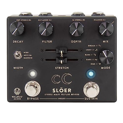 Walrus Audio SLOER Stereo Ambient Reverb, Black