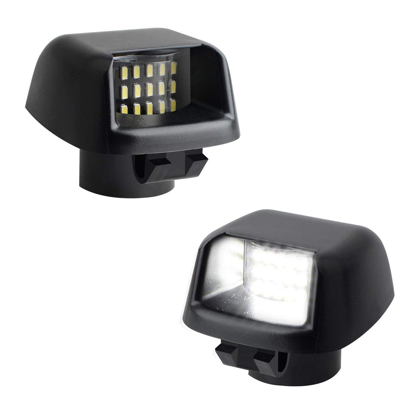 RUXIFEY LED License Plate Lights Rear Lamp Lens Assembly Replacement Compatible with Frontier Titan Xterra Armada Suzuki Equator