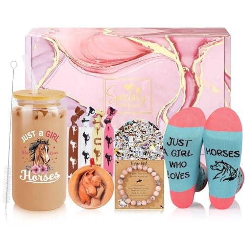 JMTMBR Horse Gifts for Girls Women, Hobby Horse Stuff for Girl, Horses Themed Gift Accessories for Her, Equestrian Girls, Horses Lover Gifts for Women