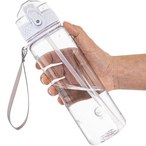 OLDLEY 17oz Kids Water Bottle for School - Motivational With Silicone Straw, Leak-Proof Tritan BPA-Free, Reusable for Girls Boys, Clear