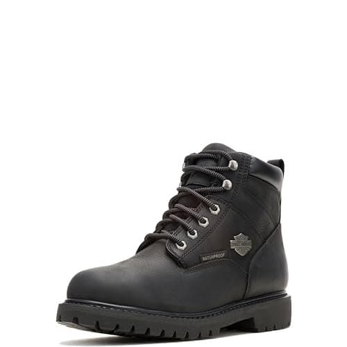 HarleyDavidson mens Gavern Waterproof Leather Motorcycle Casual Boot Black 8