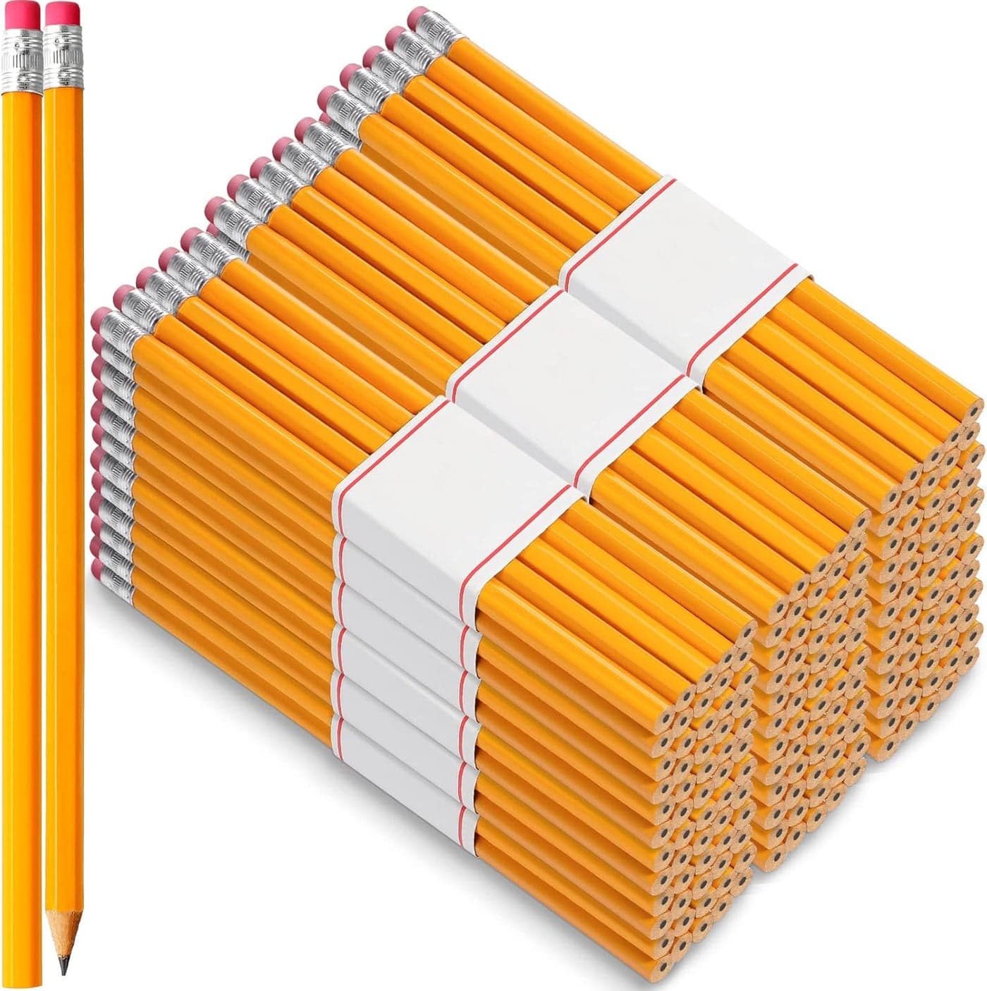 800 Pack 2 HB Pencils with Eraser Unsharpened Graphite Wood Pencils Satin Finish Pencils for Office School Supplies