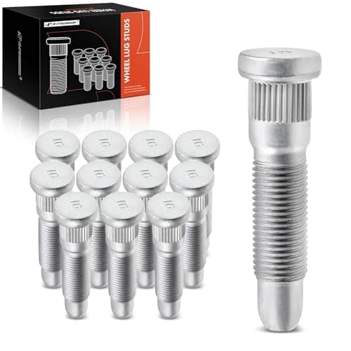 A-Premium 12PCS Wheel Studs M14 x 1.50 & 31mm Long Lug Studs Compatible with Chevrolet Silverado Tahoe Express GMC Sierra Yukon Cadillac Hummer