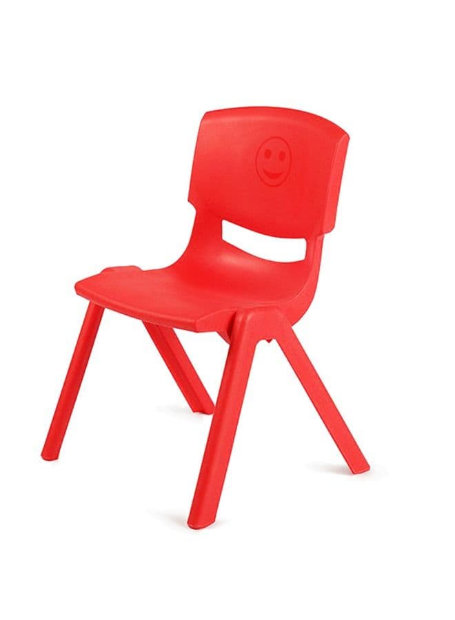 School Furniture Stackable Chairs Student Plastic Seat Red