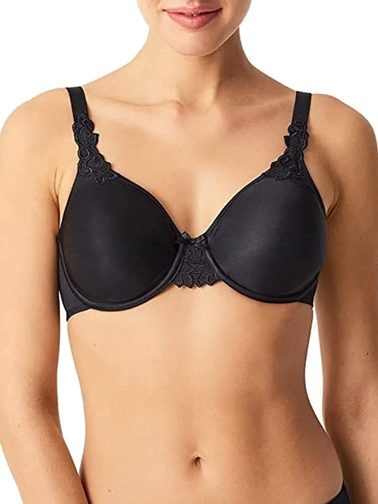 Chantelle Women's Basic Invisible Smooth T-Shirt Bra , Black ,