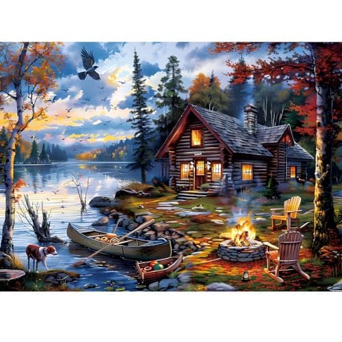 Puzzles for Adults 500 Pieces Coutryside Jigsaw Puzzle for Adults Autumn Puzzles Family Challenging Puzzle Games Great Gift Unique Brain Teaser for Puzzle Enthusiasts 205 x 15