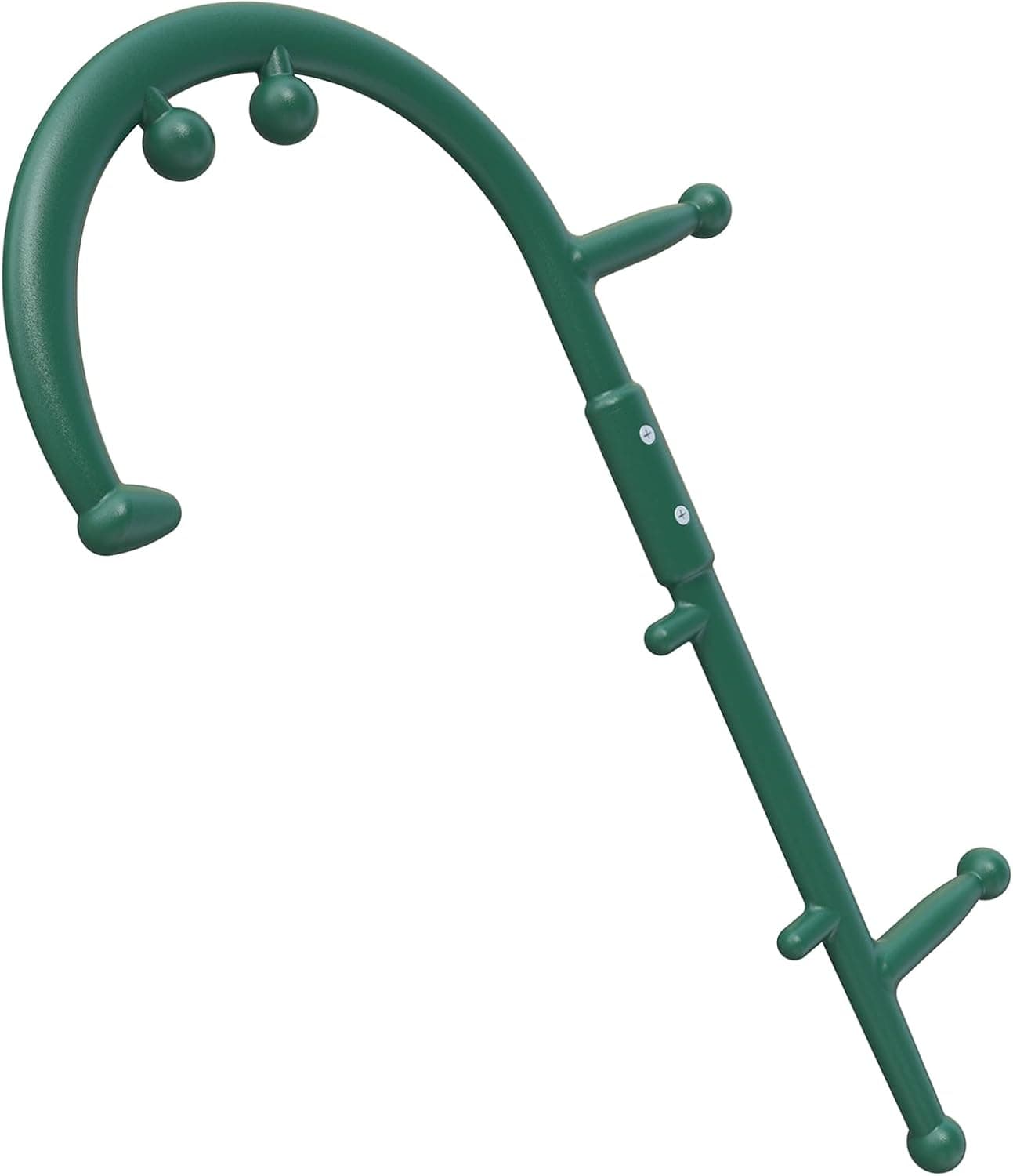 Back and Neck Massager for Trigger Point Fibromyalgia Pain Relief and Self Massage Hook Cane Therapy Greeen