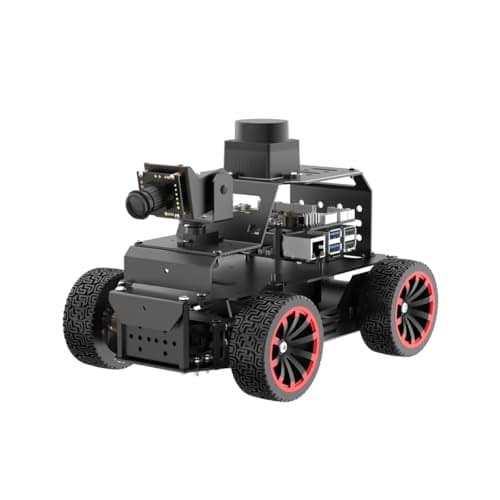 LewanSoul ROS2 Robot Car for Raspberry Pi 5 Programmable AI Vision Smart Robot Kit Ackermann Chassis Lidar SLAM Mapping Navigation Path Planning Autonomous Driving MentorPi A1 Without RPi