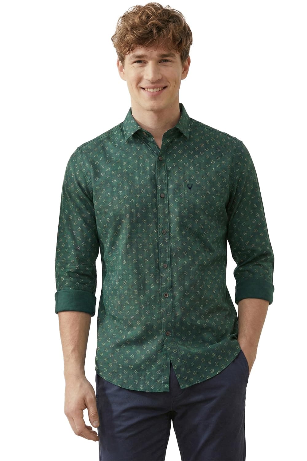 Allen Solly Mens Shirt Green