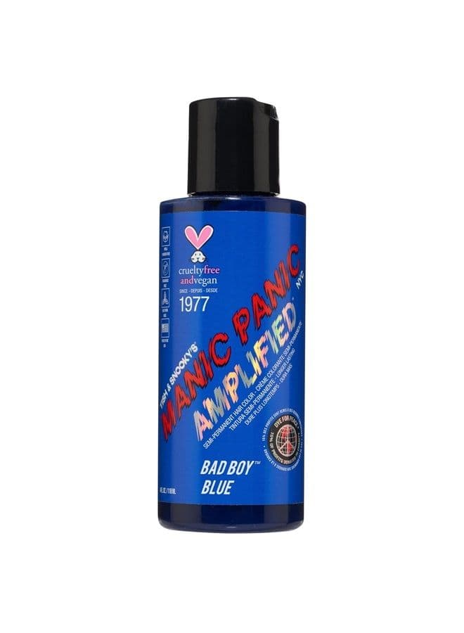 Hot Hot Pink Hair Color - Amplified - Semi Permanent Hair Dye - Medium Pink - Glows In Blacklight - For Dark & Light Hair - Vegan, PPD & Ammonia Free - For Coloring Hair on Women & Men