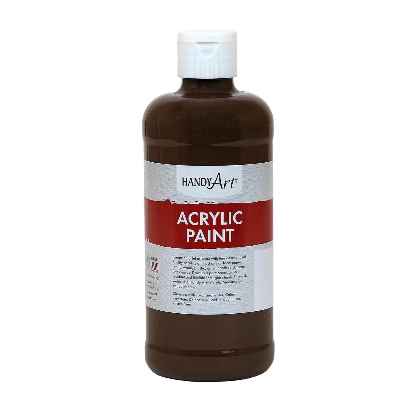 Handy Art Student Acrylic Paint 16 ounce Burnt Umber