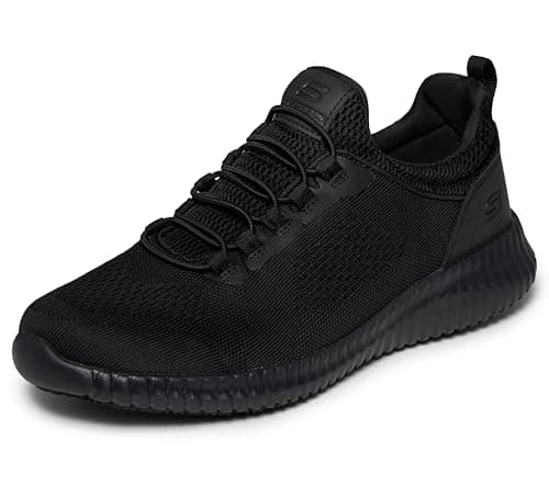 Skechers Mens Work Cessnock Food Service Shoe Black 75 Wide