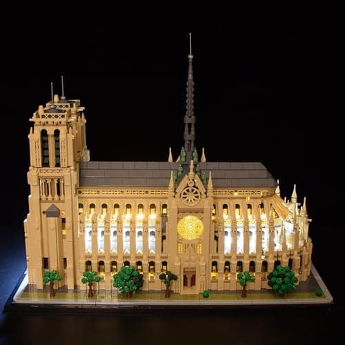 LightGo LED Lighting Kit Designed for Lego 21061 NotreDame de Paris Building Set Not Include Model Classic Version
