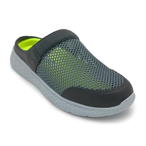 KazarMax Men Summer Breeze Dark Grey Mule -6 UK