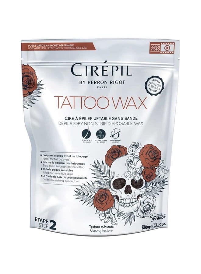 TATTOO - Sublim Care - 800g, 28.22oz Patented Wax Beads for Tattooed Areas - Illuminates, Redefines & Brightens Skin