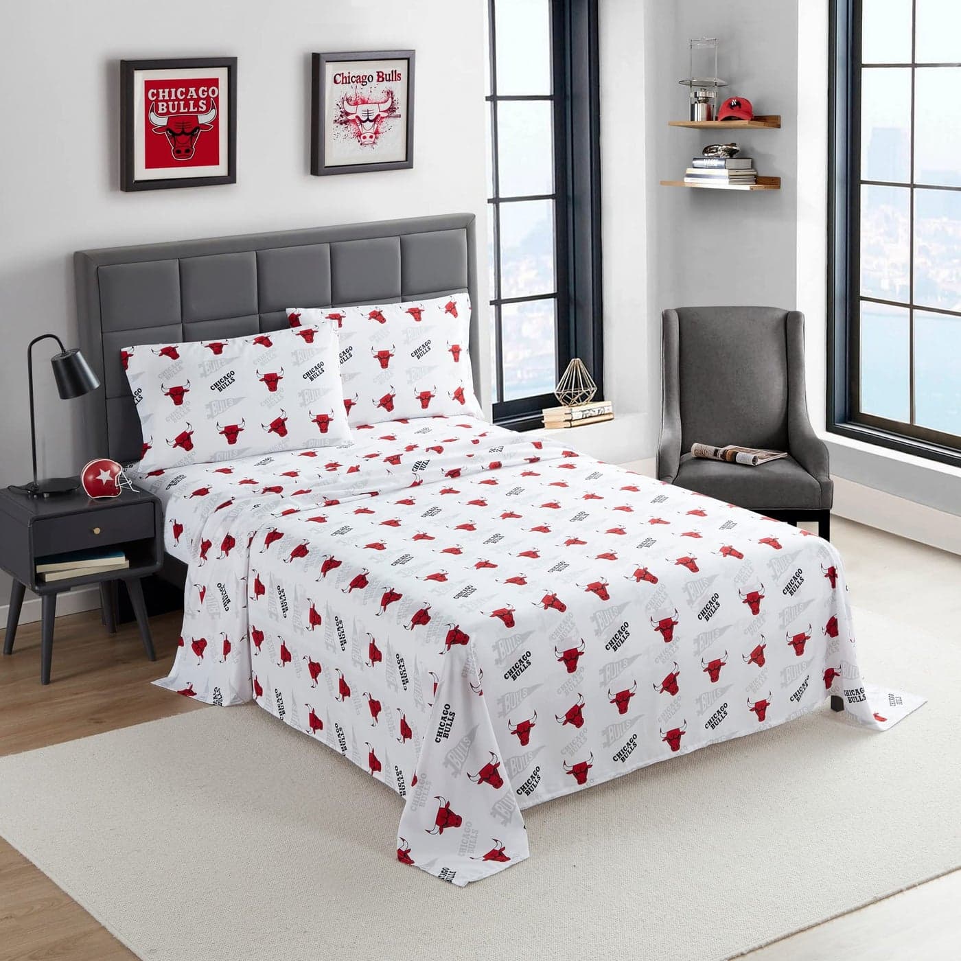 NORTHWEST NBA Chicago Bulls Sheet Set Twin