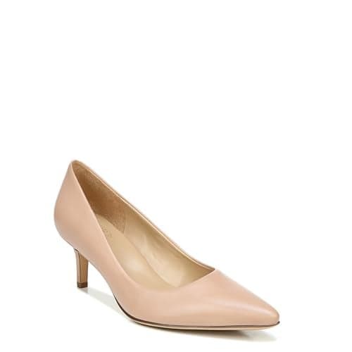 Naturalizer Womens Everly Pump Creme Brulee Beige Leather 7 M