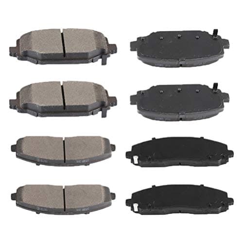 Brake Pads,ECCPP 8pcs Ceramic Disc Brake Kits fit for 12-16 for Chrysler Town & Country,12-16 for Dodge Grand Caravan,12-16 for Dodge Journey,12-15 for Ram C/V,12-13 for Volkswagen for Routan