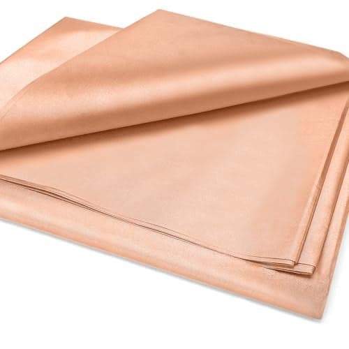 Amerthing Pure Copper Faraday Fabric RF & LF Electromagnetic Fields Gold Color Blocking Fabric 2 Meters (78"x43" inch)