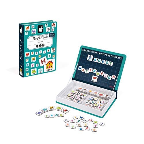 Juratoys Janod MagnetiBook 143 pc Magnetic Educational Alphabet Game Ages 3 J02712